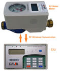 Tipo rachado válvula travada eletrônica pagada antecipadamente residencial de uma comunicação do Rf dos medidores de água