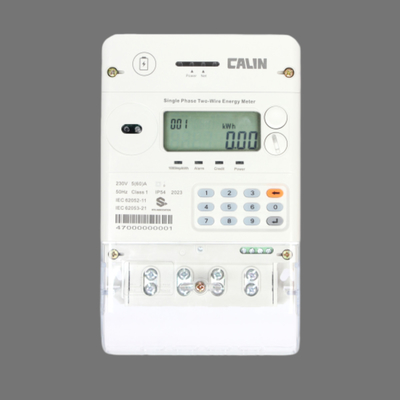 Medidor de potência sem fio óptico IR Sistema avançado de medição de energia elétrica de pré-pagamento digital STS de dois fios